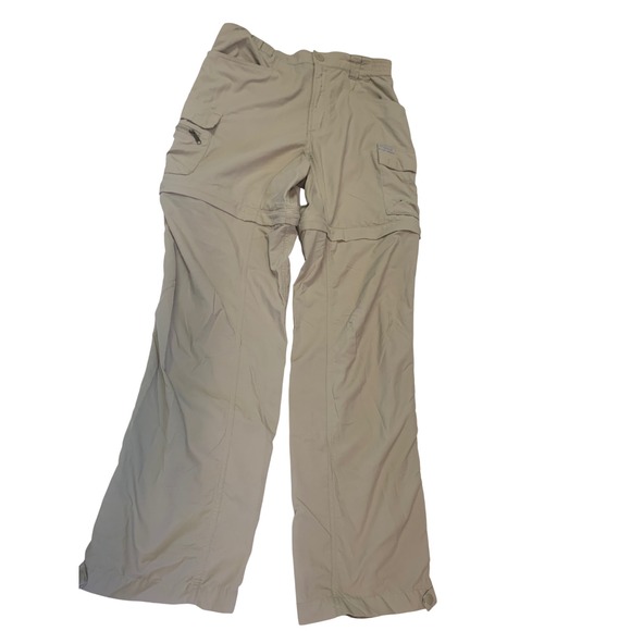 Columbia Titanium Womens M Convertible Cargo Hiking Pants Medium Beige - Picture 1 of 9